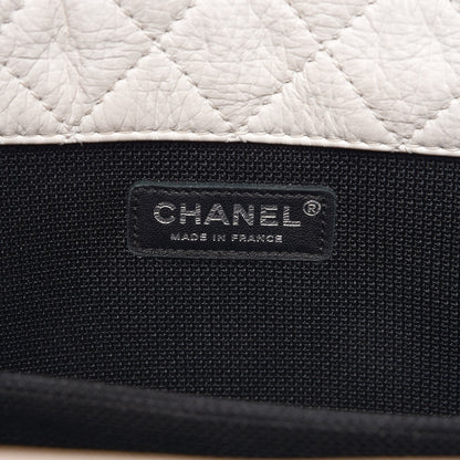 Chanel Calfskin Quilted XXL Travel Flap Bag White 6 of 12