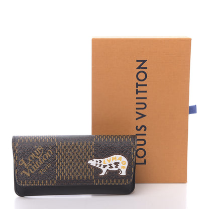 Louis Vuitton X NIGO Giant Damier Ebene Bear Woody Sunglasses Case 8 of 8
