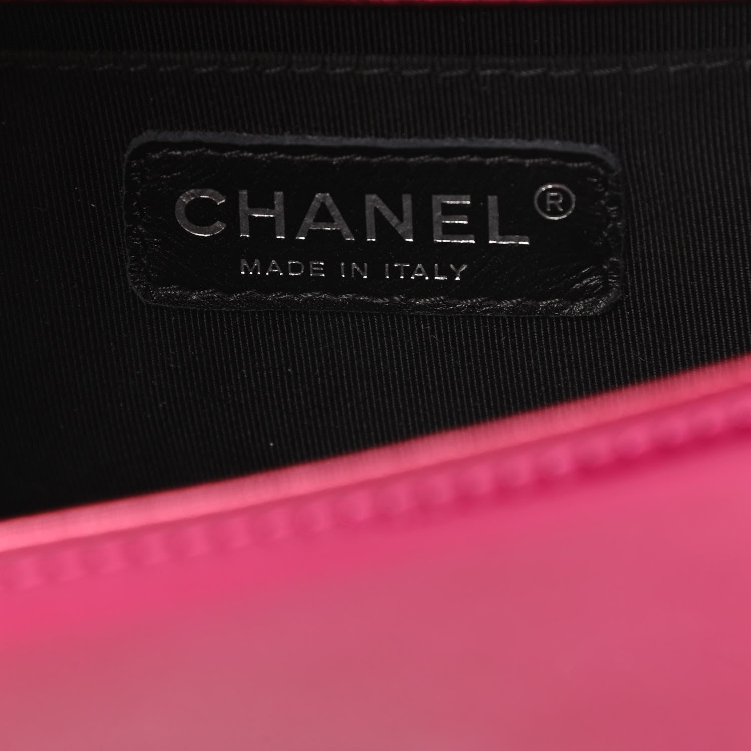 Chanel Metallic Patent Calfskin Quilted Small Boy Flap Pink 7 of 13