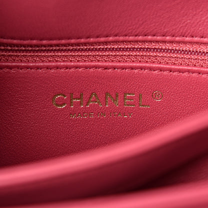 Chanel Lambskin Quilted Small Trendy CC Dual Handle Bag Dark Pink 6 of 10