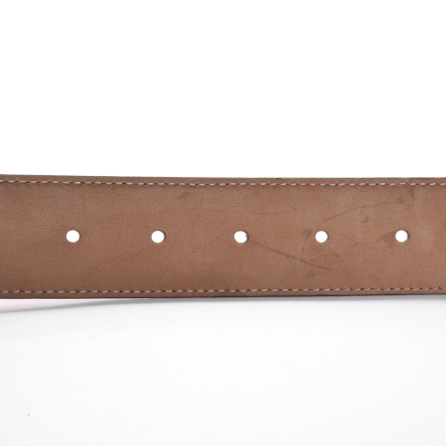 Gucci Guccissima Signature Interlocking G 37mm Belt 110 44 Hibiscus Red 9 of 11