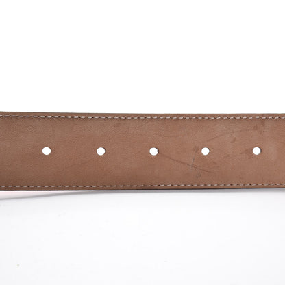 Gucci Guccissima Signature Interlocking G 37mm Belt 110 44 Hibiscus Red 9 of 11