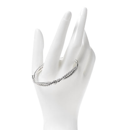 David Yurman Sterling Silver Diamond Continuance Full Pavé Bracelet 2 of 5