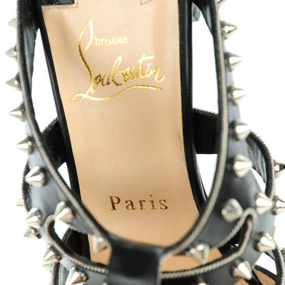 Christian Louboutin Kid Tchicaboum 85 Pumps 39 Black Silver 8 of 8