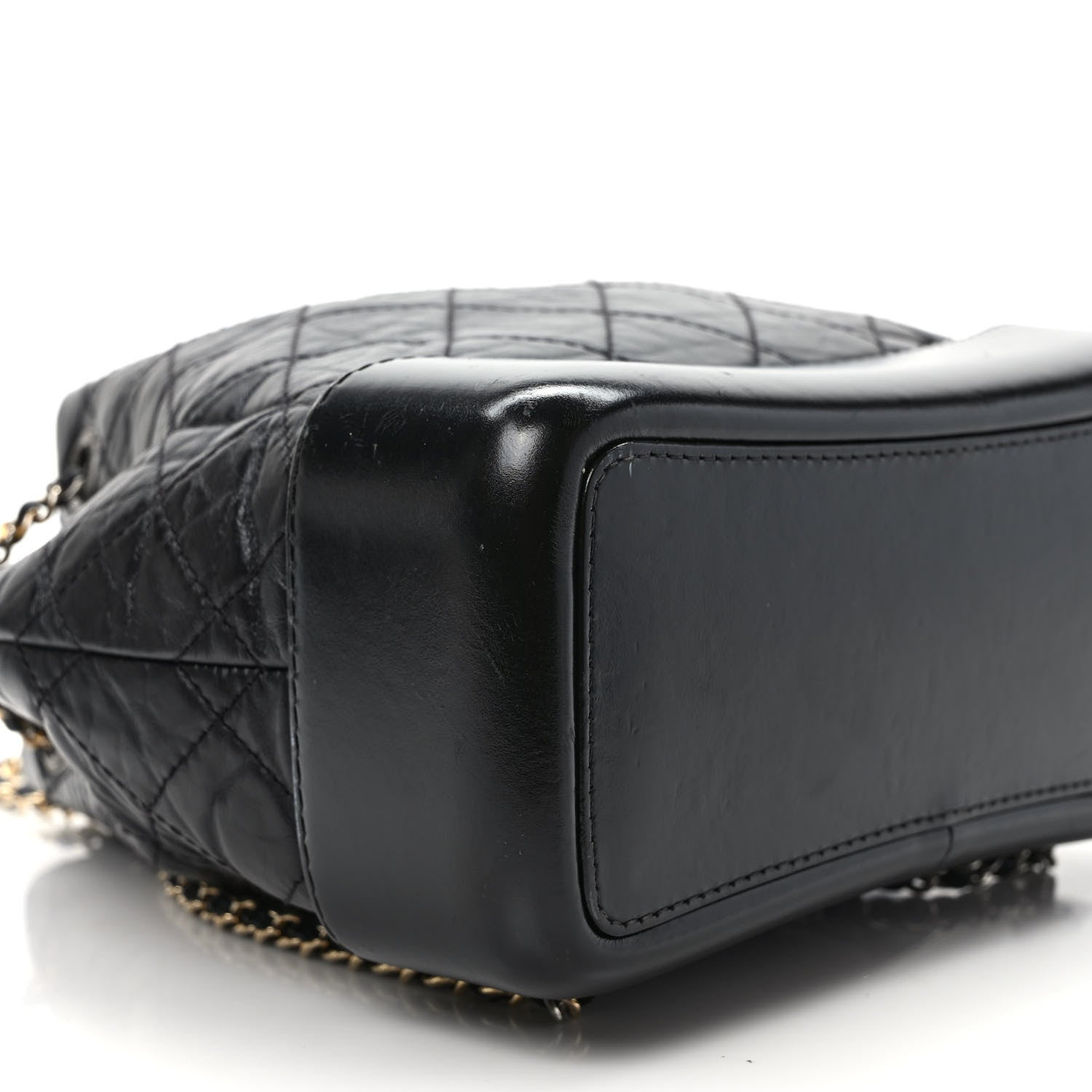Chanel Aged Calfskin Quilted Small Gabrielle Backpack Black 8 of 9