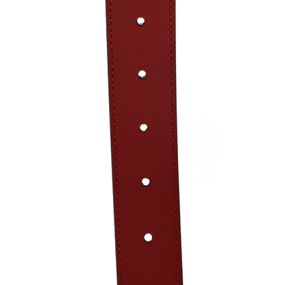 Gucci Plutone Calfskin Double G 30mm Belt 75 30 Red 3 of 6
