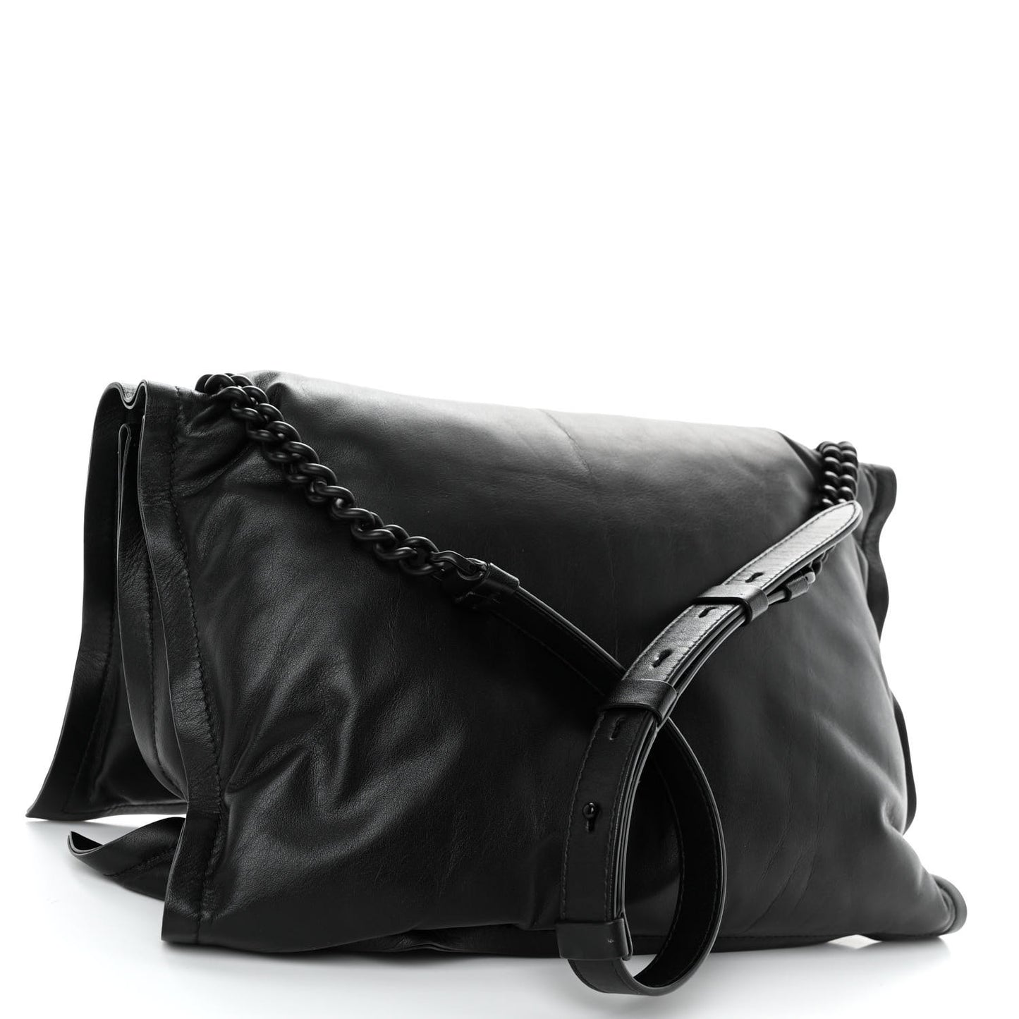 Calfskin Medium Viva Bow Shoulder Bag Black