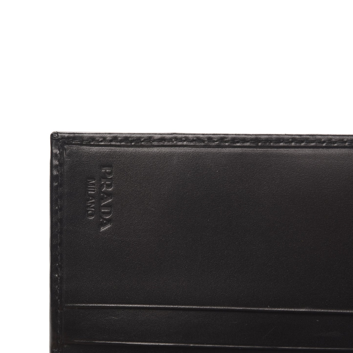 Velluto Logo Tri-Fold Wallet Black