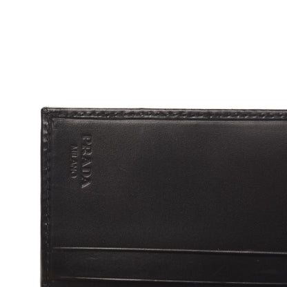 Prada Velluto Logo Tri-Fold Wallet Black 7 of 8