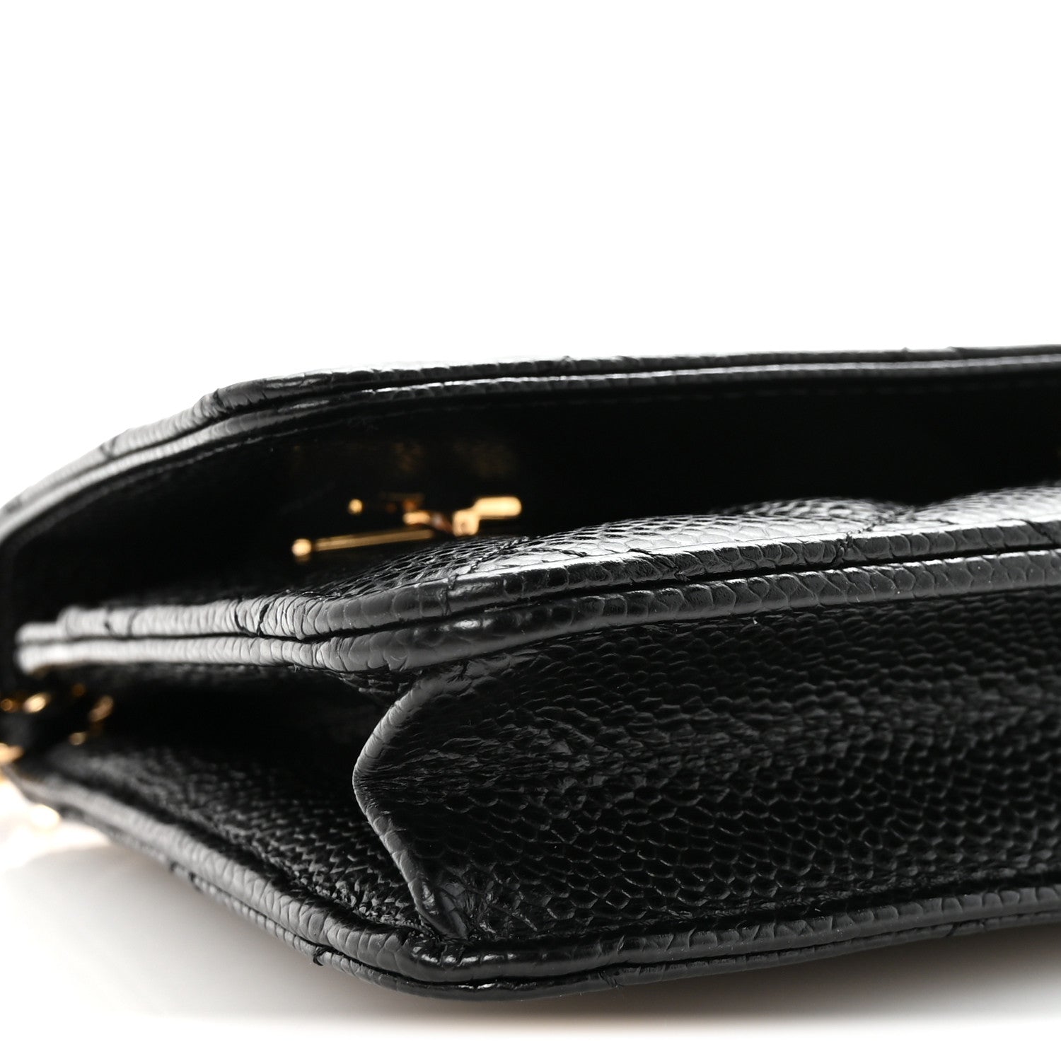 Chanel Caviar Quilted Wallet on Chain WOC Black 10 of 12