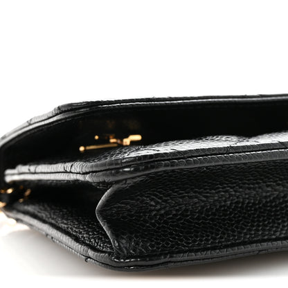 Chanel Caviar Quilted Wallet on Chain WOC Black 10 of 12
