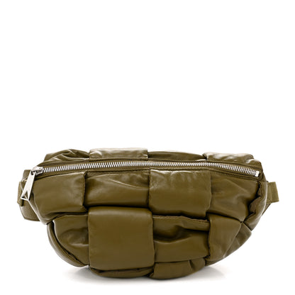 Bottega Veneta Nappa Intreccio Padded Cassette Bumbag Khaki 1 of 10