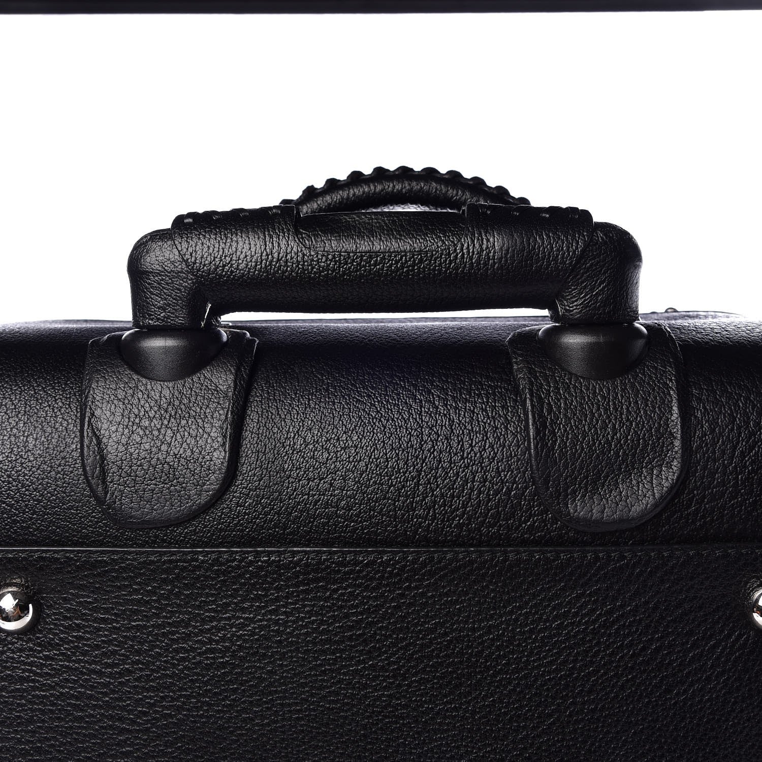 Balenciaga Grained Calfskin Classic Hardware Voyage Carry On Trolley Black 8 of 12