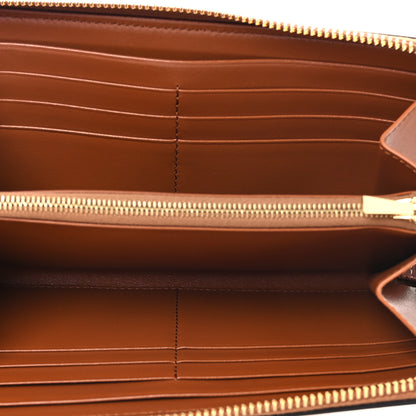 Celine Calfskin Triomphe Large Zipped Wallet Tan 5 of 10
