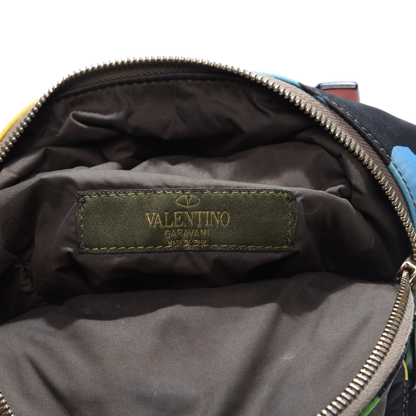Nylon Mini Psychedelic Camouflage Rockstud Backpack Multicolor