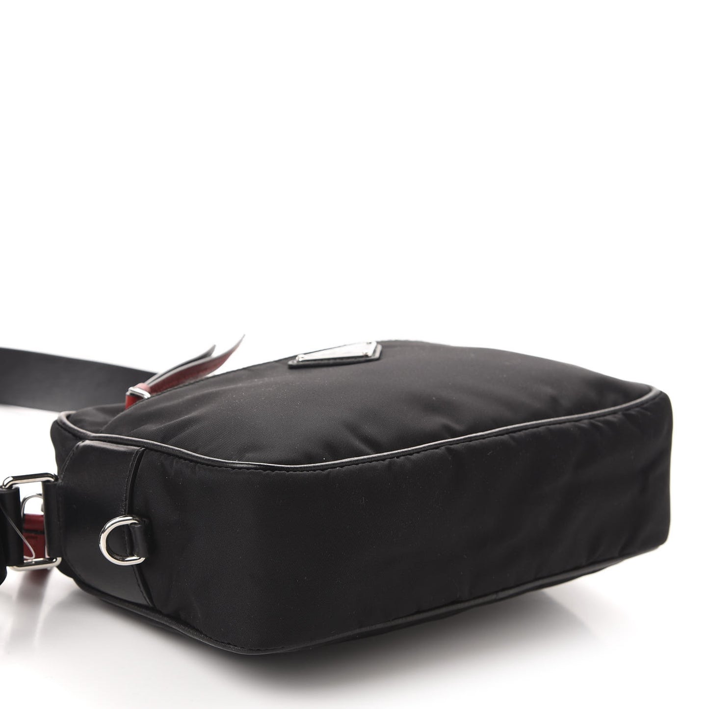 Tessuto Nylon Studded New Vela Shoulder Bag Black Fuoco