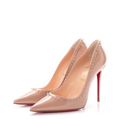 Christian Louboutin Patent Anjalina 100 Pumps 39 Nude 3 of 8