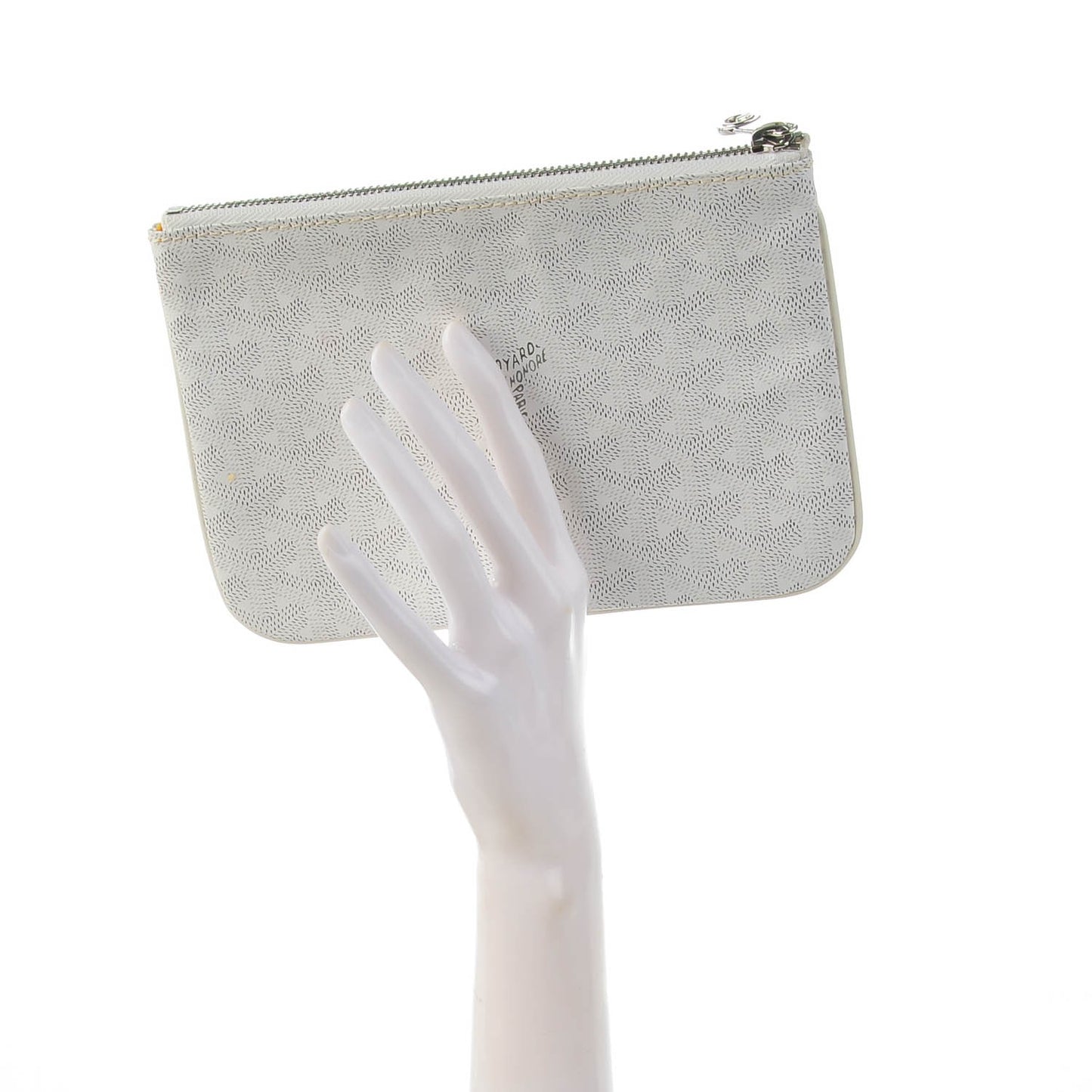 Goyardine Senat Pochette PM White