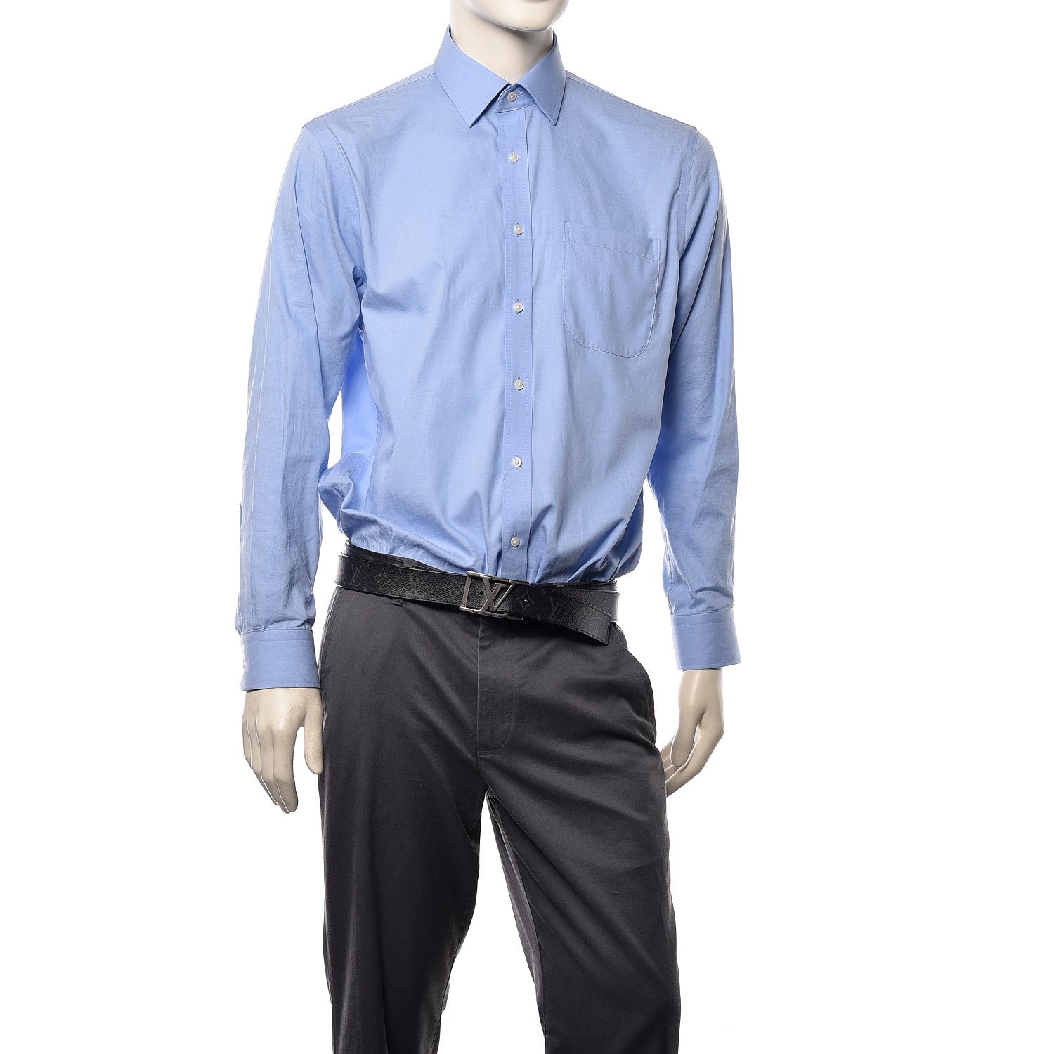 Louis Vuitton Calfskin Monogram Eclipse LV Montana Belt 95 38 2 of 7