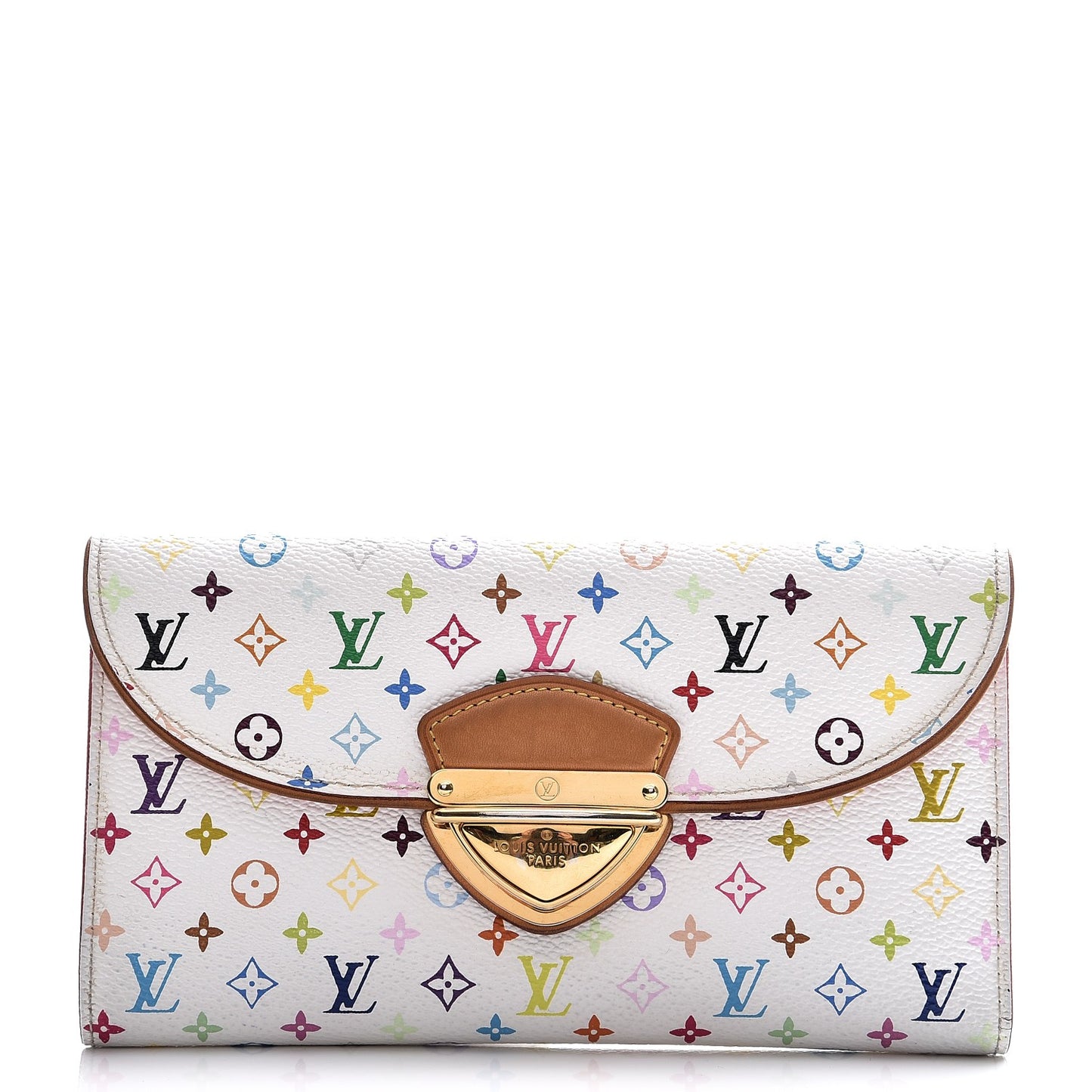 Monogram Multicolor Eugenie Wallet White Litchi