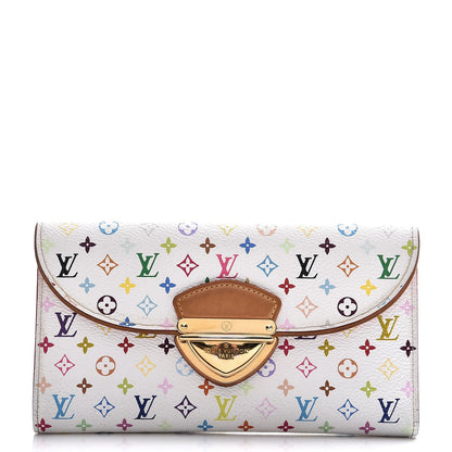 Louis Vuitton Monogram Multicolor Eugenie Wallet White Litchi 1 of 11