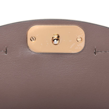 Chloe Calfskin Crocodile Embossed Mini C Double Carry Taupe 10 of 15