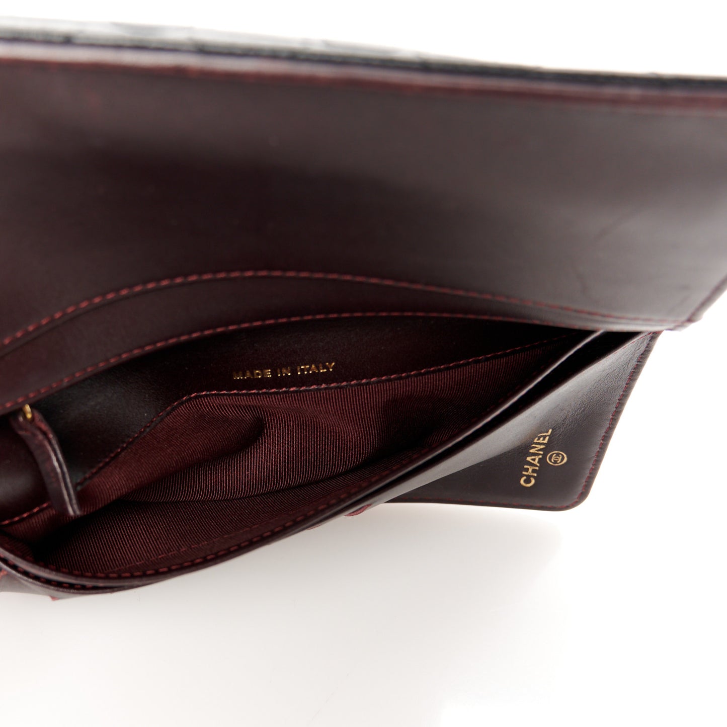 Caviar Quilted Yen Wallet Black