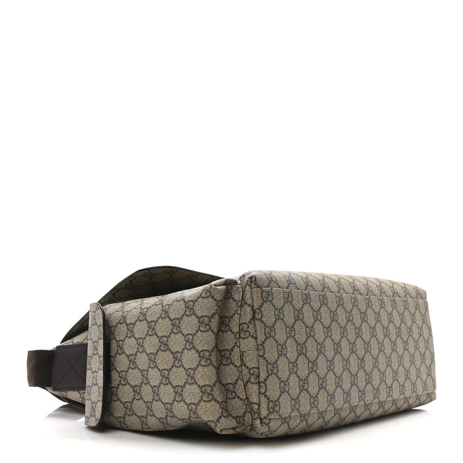 Gucci GG Plus Monogram Messenger Diaper Bag Dark Brown 5 of 11