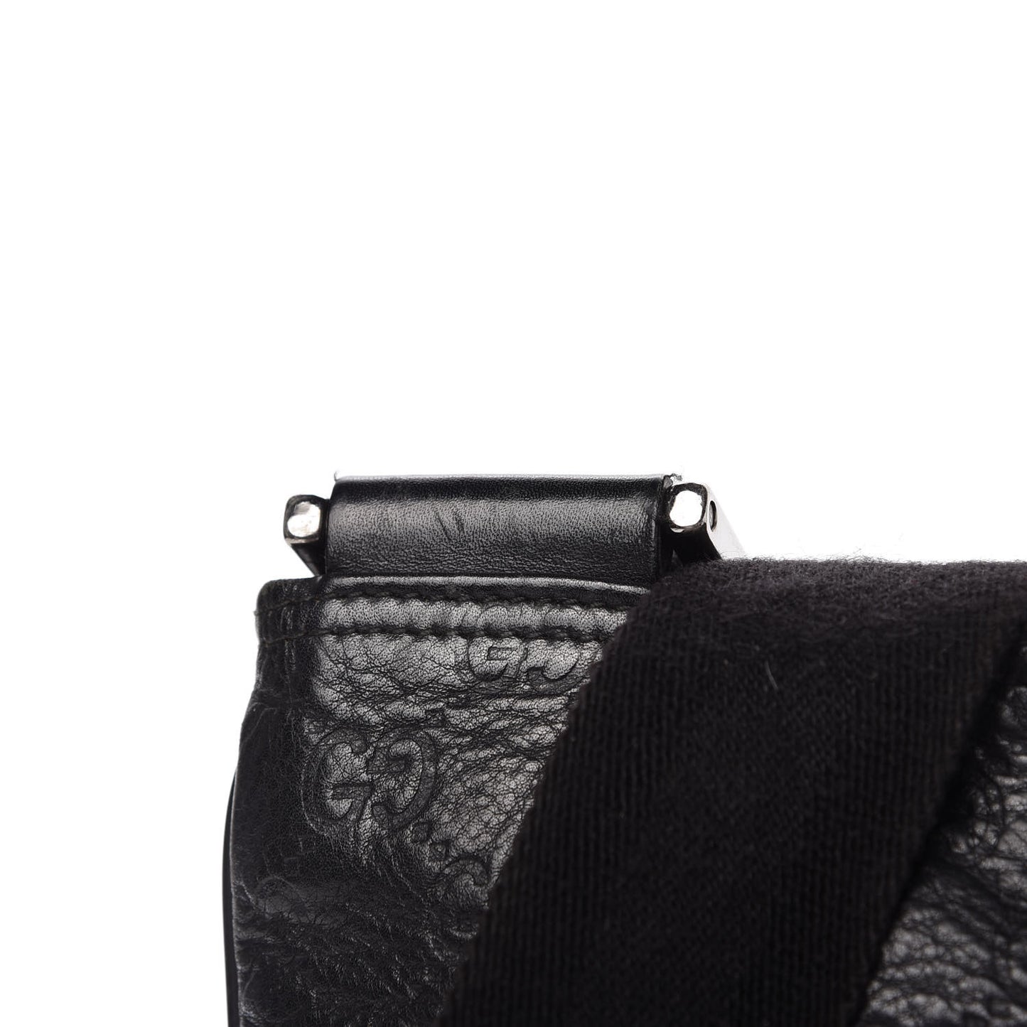Guccissima Nylon Messenger Bag Black