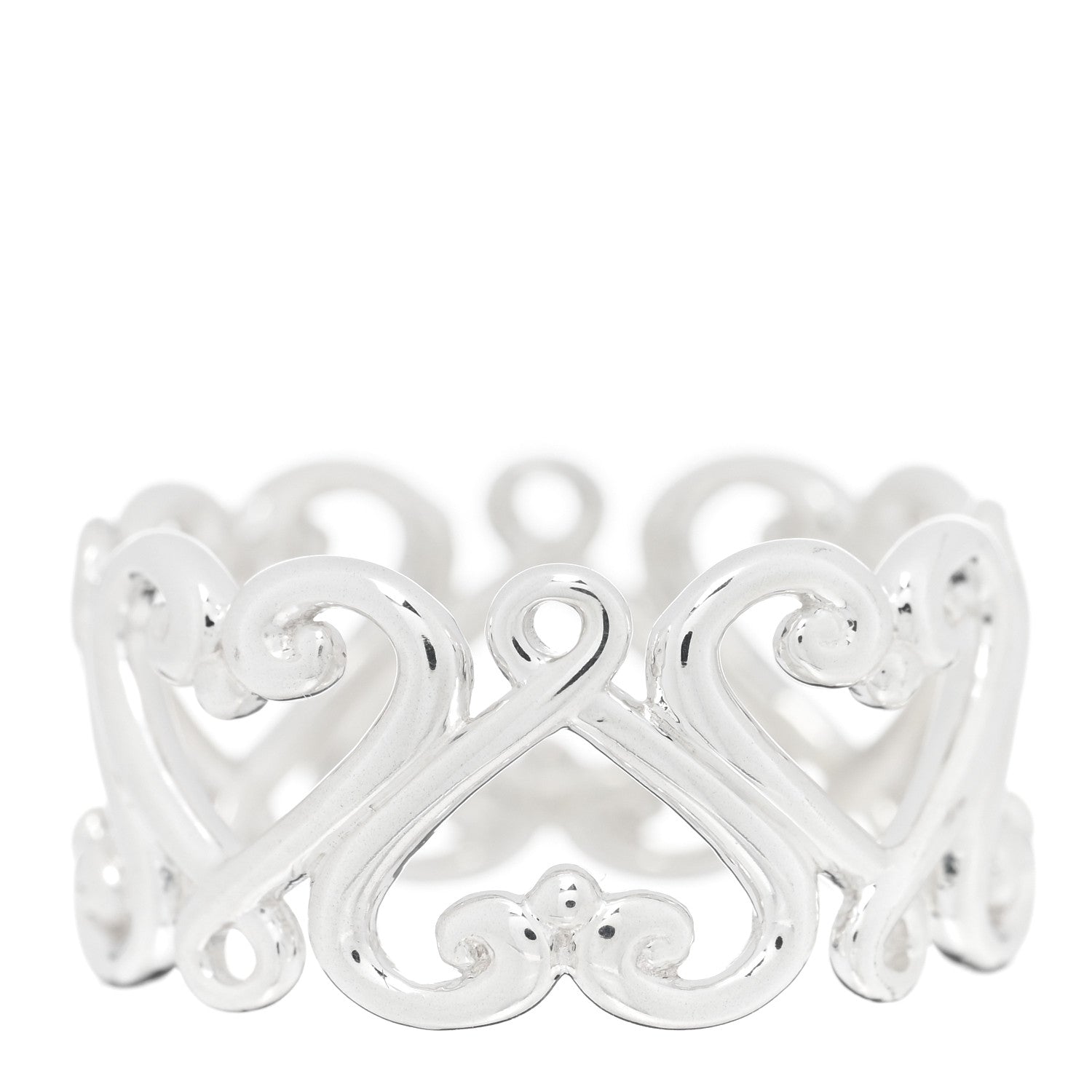 Tiffany Sterling Silver Paloma Picasso Venezia Goldoni Band Ring 52 6 3 of 4