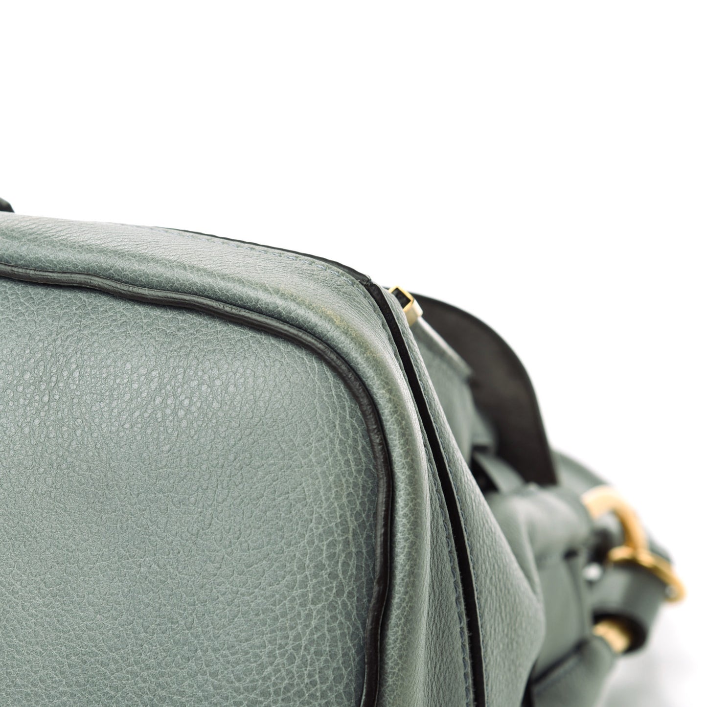 Calfskin Small Owen Flap Bag Cloudy Blue