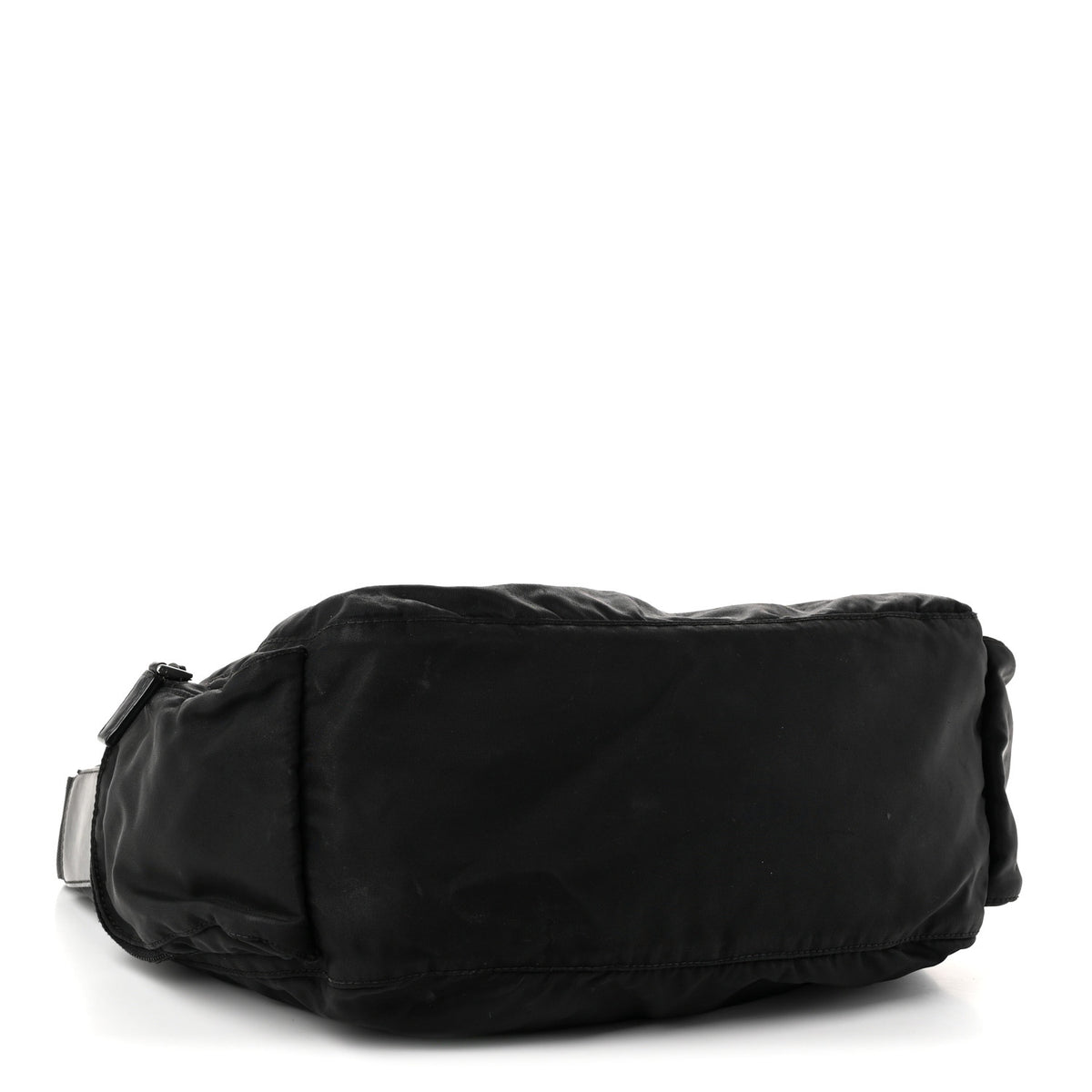 Prada Re-Nylon Vela Saffiano Pocket Double Zip Shoulder Bag Black 4 of 11