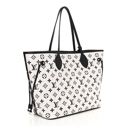Louis Vuitton Empreinte Spring In The City Neverfull MM Black White Pink 3 of 9