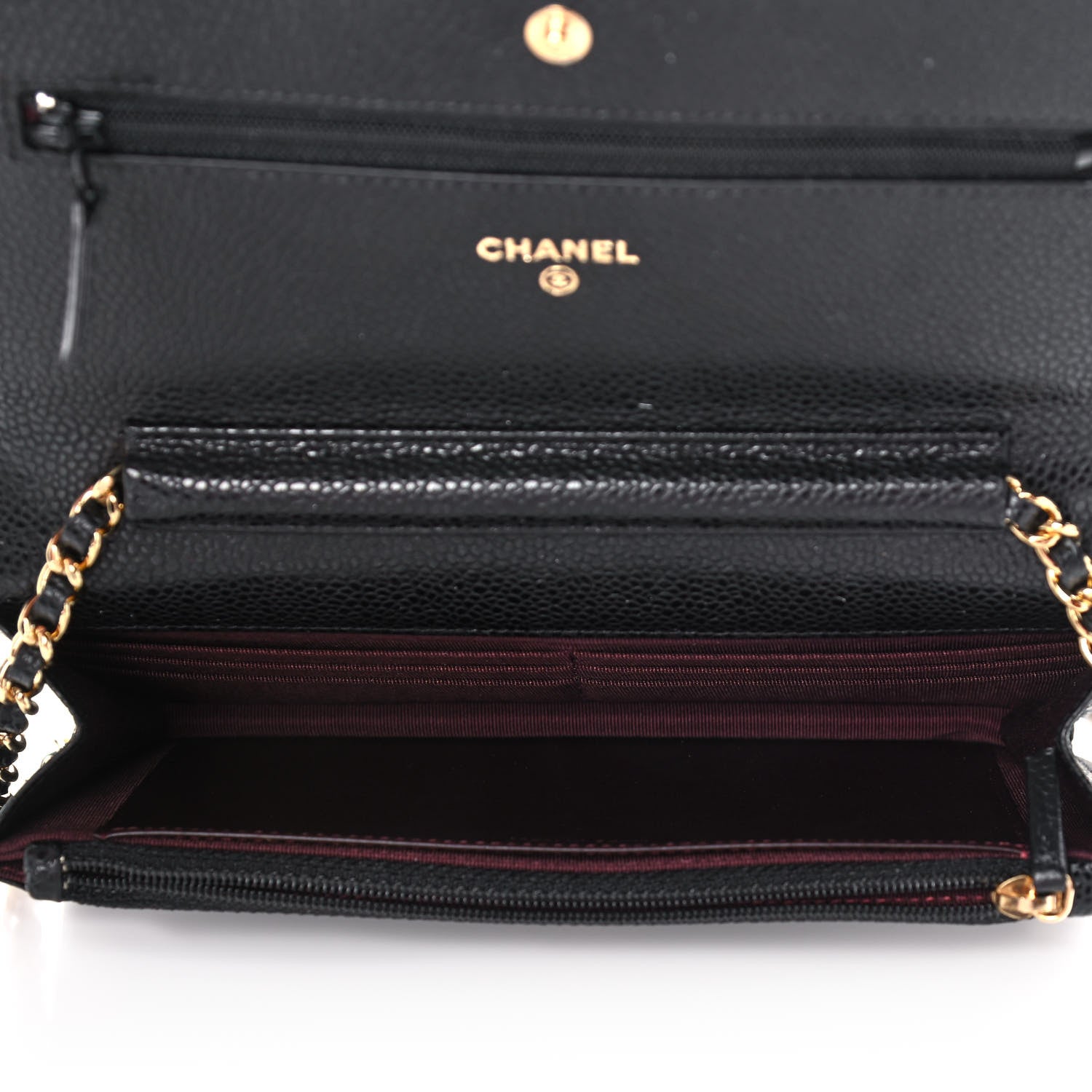Chanel Caviar Quilted Wallet On Chain WOC Black 5 of 14