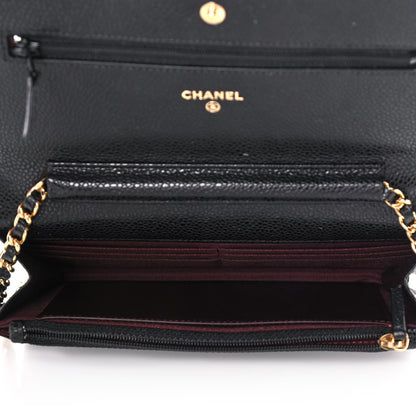 Chanel Caviar Quilted Wallet On Chain WOC Black 5 of 14