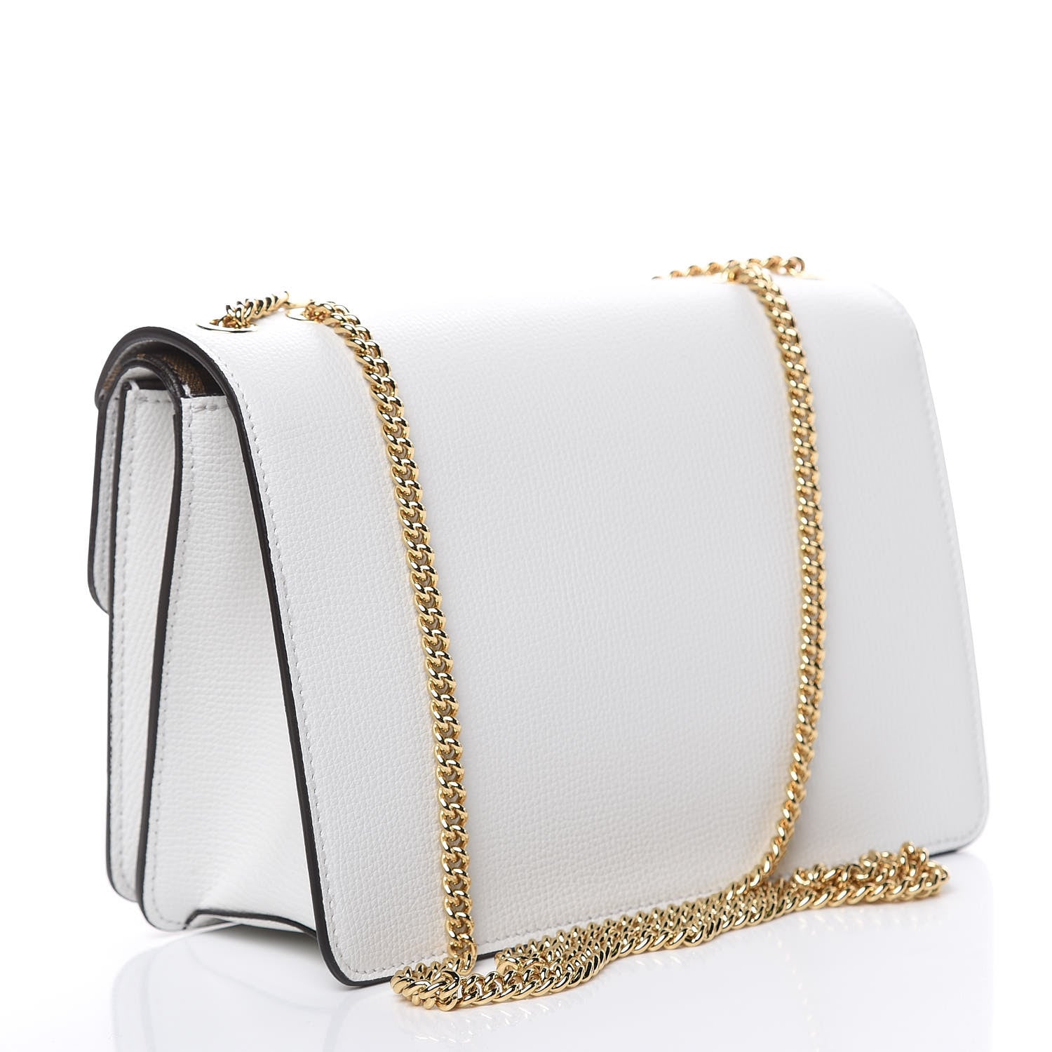 Fendi Vitello Vienna Glazed Fabric FF 1974 Monster Eyes Small Bag Bug Chain Bag Ice Tobacco Moro 3 of 10