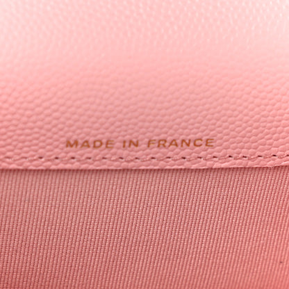 Chanel Caviar Quilted Flap Card Holder Wallet Pink 7 of 12