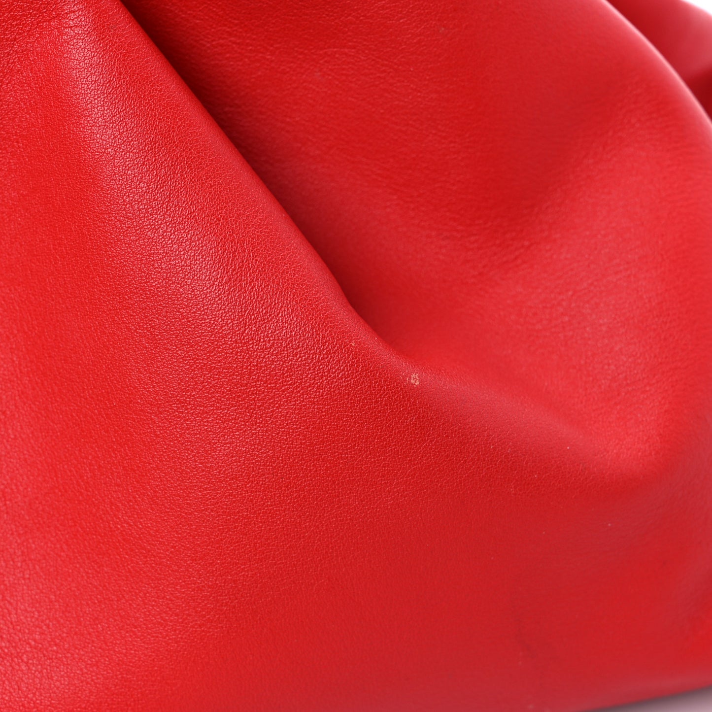 Smooth Butter Calf The Pouch Oversized Clutch Bright Red