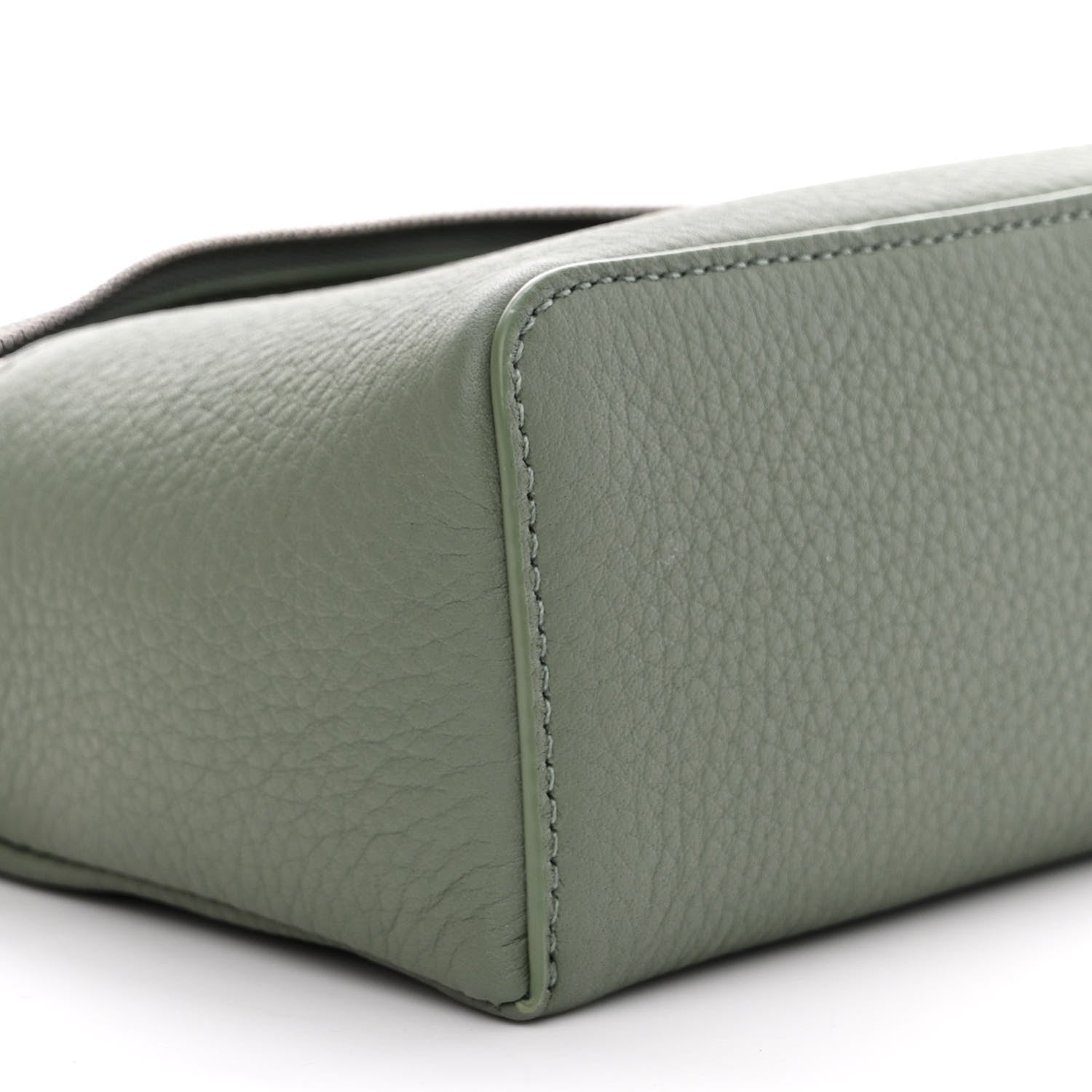 Loro Piana Grained Calfskin L19 Extra Pocket Pouch Sage Brush Leaves 8 of 10