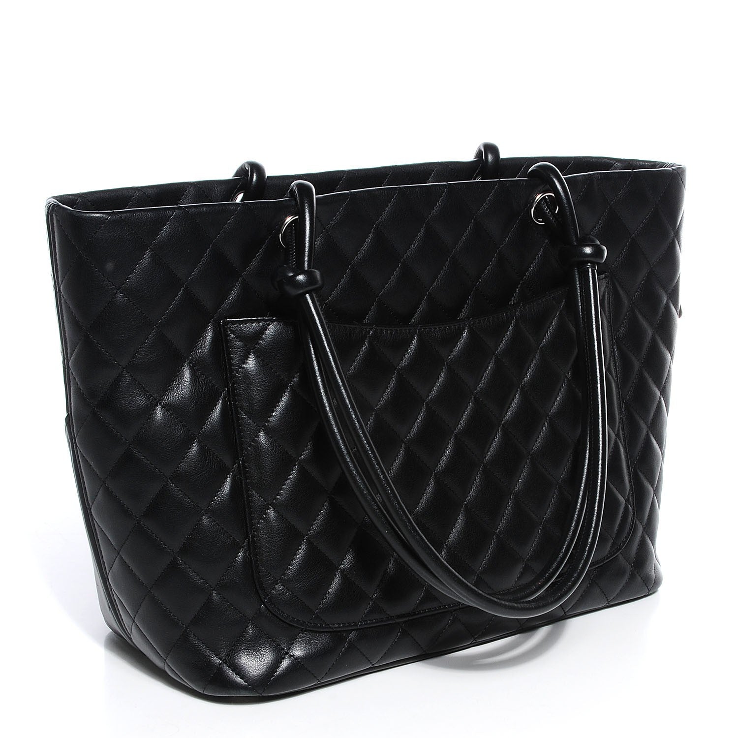 Chanel Calfskin Quilted Large Cambon Tote Black 3 of 7