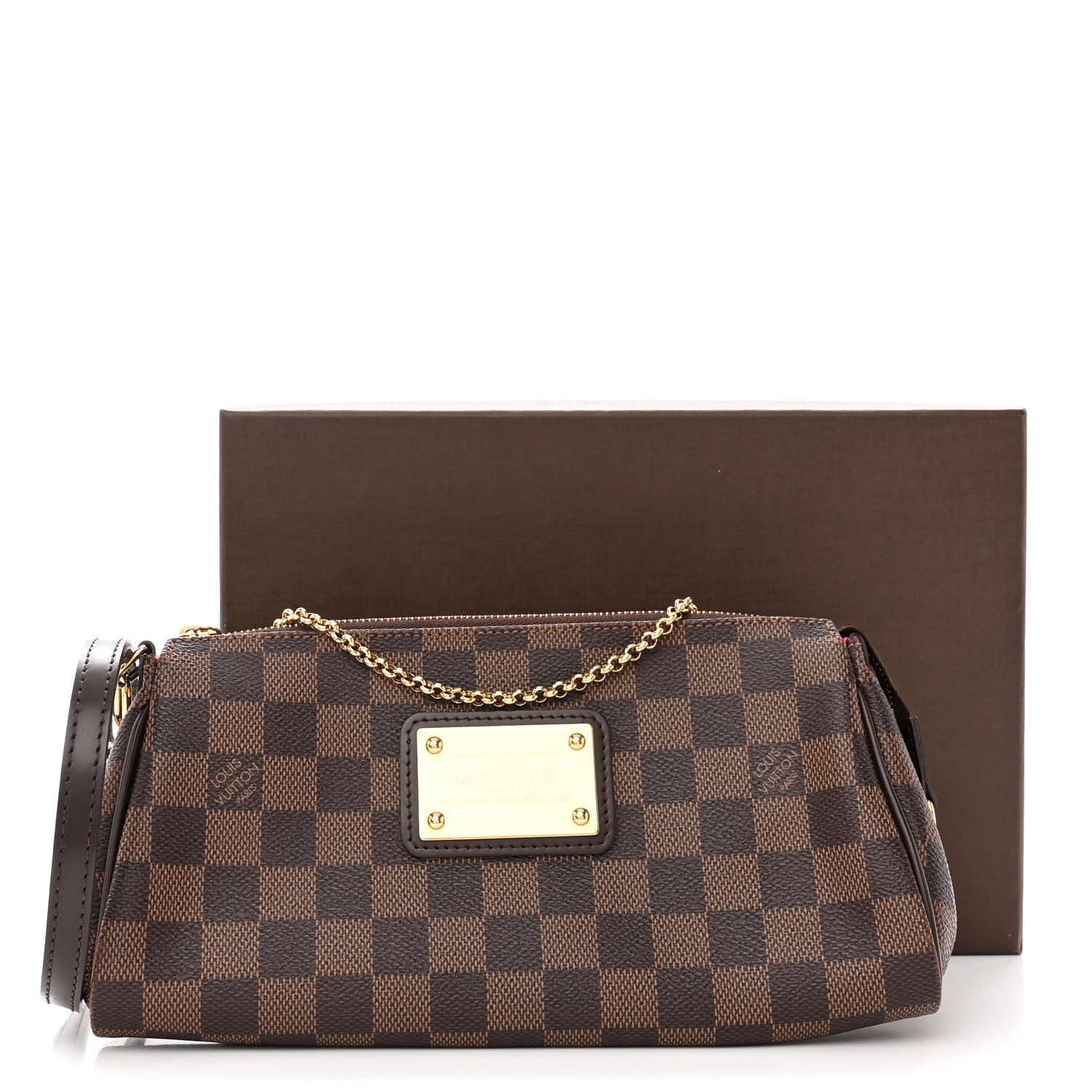 Louis Vuitton Damier Ebene Eva Clutch 11 of 11