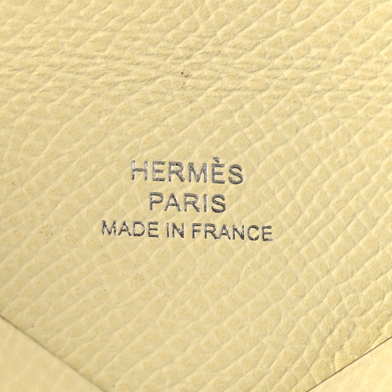 Hermes Epsom Calvi Card Case  Jaune Milton 6 of 7