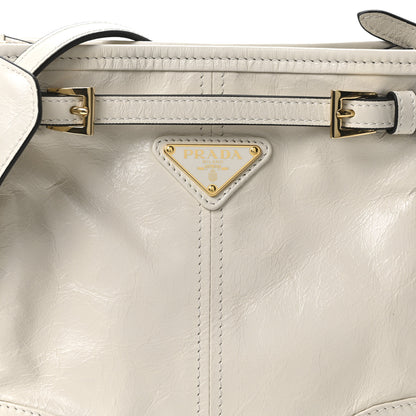 Prada Soft Lux Calfskin Mini Bonnie White 8 of 10