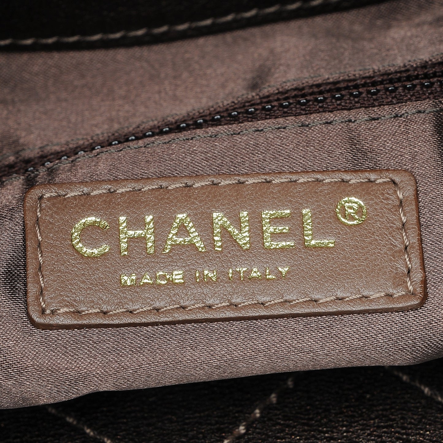 Metallic Calfskin Baby Coco Cabas Bronze