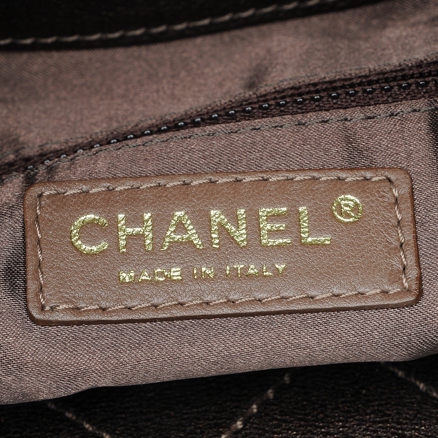 Chanel Metallic Calfskin Baby Coco Cabas Bronze 5 of 7
