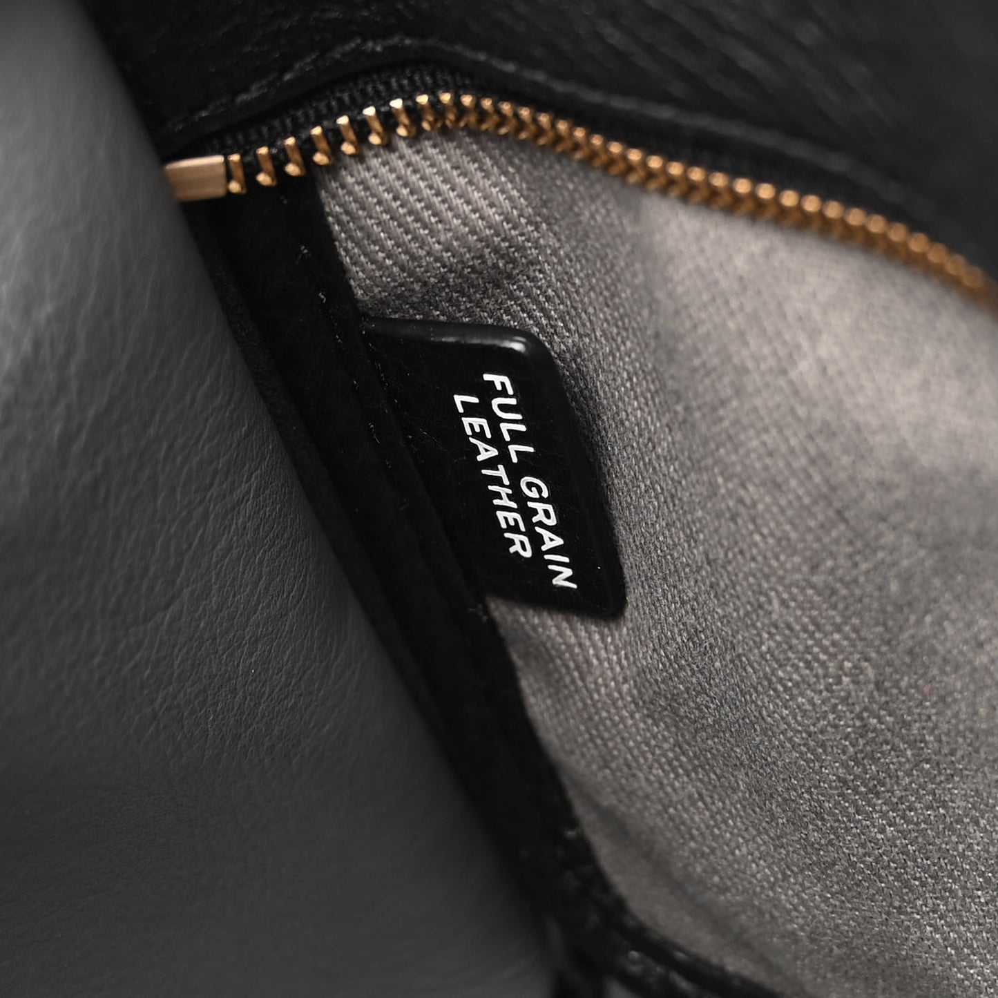 Grained Calfskin Small The Tote Bag Black
