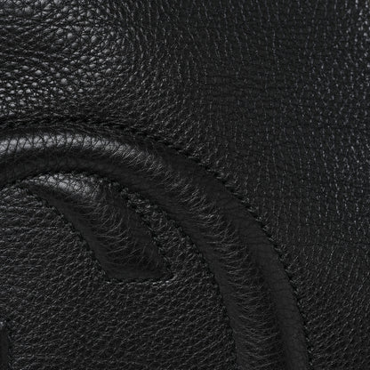 Gucci Pebbled Calfskin Medium Soho Chain Shoulder Bag Black 8 of 14