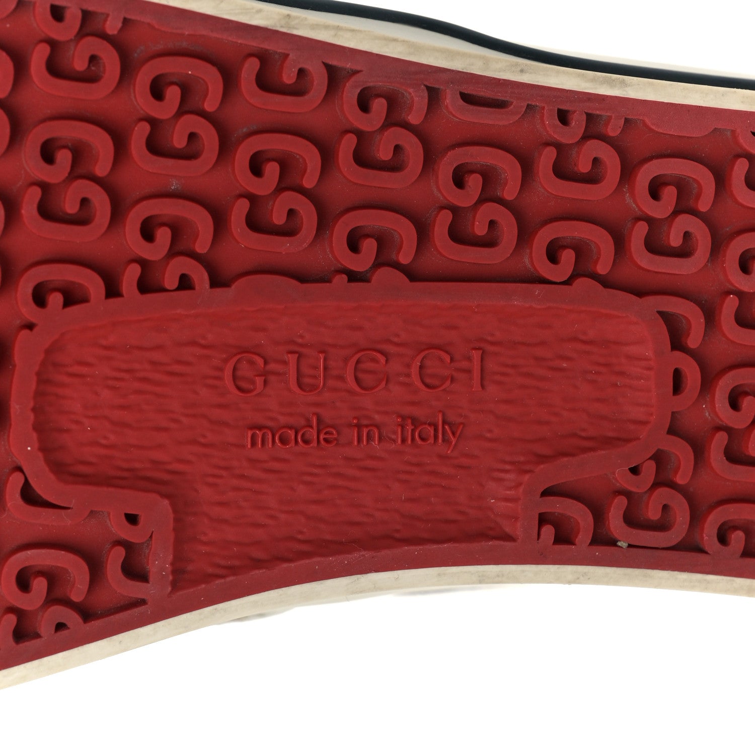 Gucci GG Monogram Womens 1977 Tennis Slip On 30mm Sneakers 37.5 Beige Ebony Mystic White 7 of 9