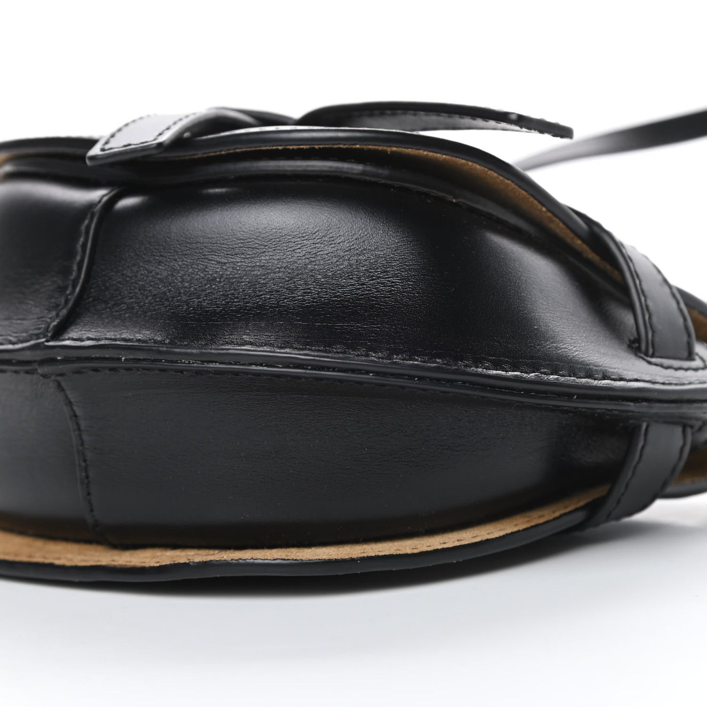 Calfskin Mini Gate Crossbody Bag Black