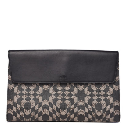 Gucci GG Supreme Monogram Caleido Print Clutch Black 1 of 17